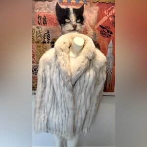 Silver fox by saga Vintage 1980s jacket excellent condition size large 🦊